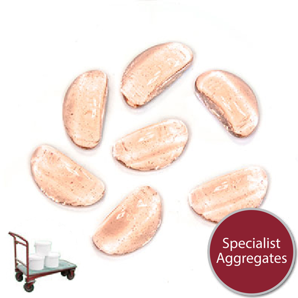 Glass Stones - Apricot Pink - Click & Collect